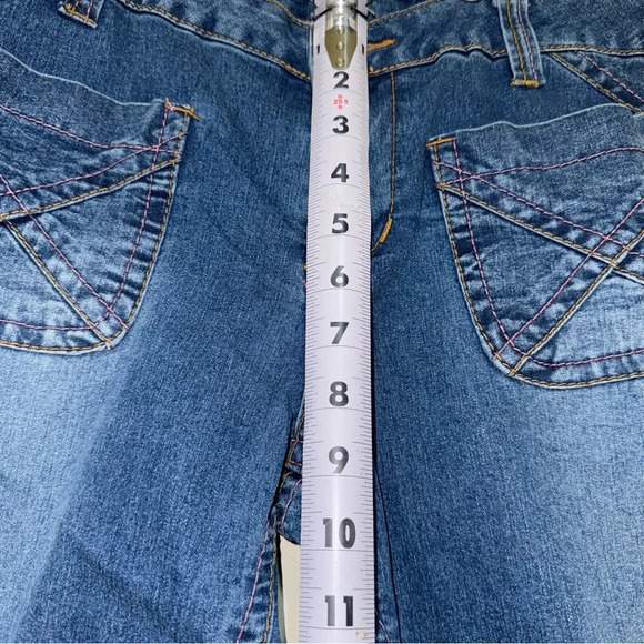 Women’s 725 Original Y2K Cropped Ankle Low Rise Oink Stitch Denim Jeans Size: 13 - Picture 15 of 16